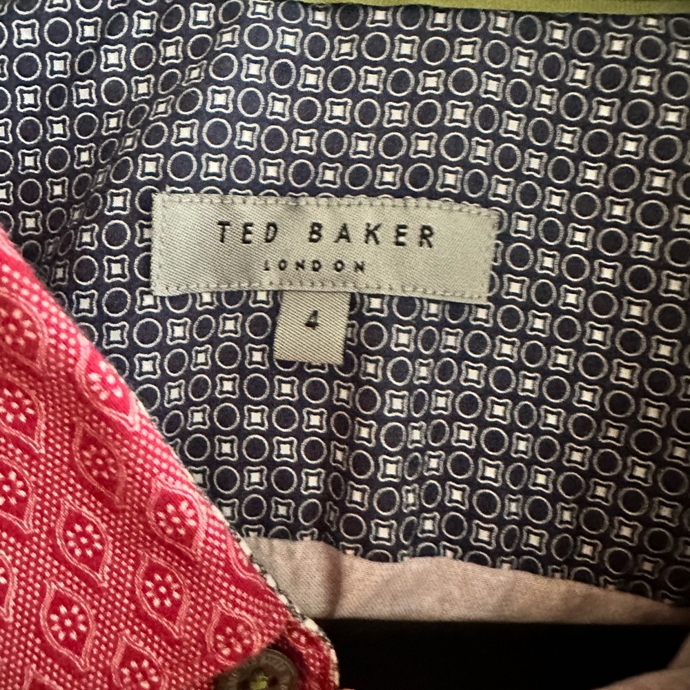 Ted Baker -Reddish Geometric Shirt